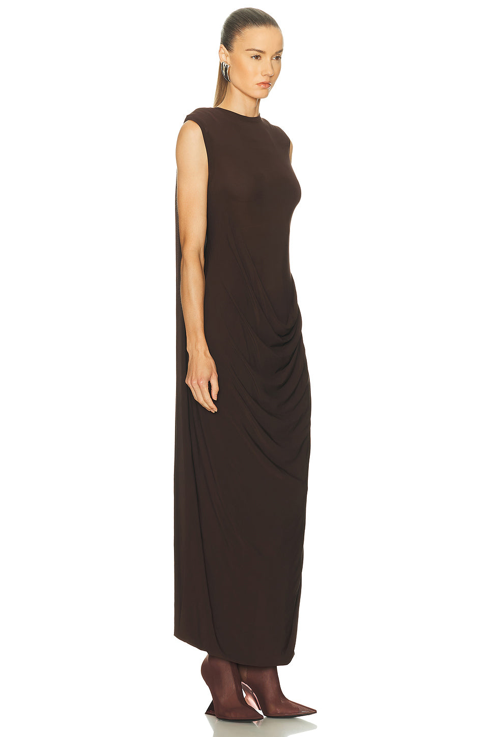 Draped Long Dress