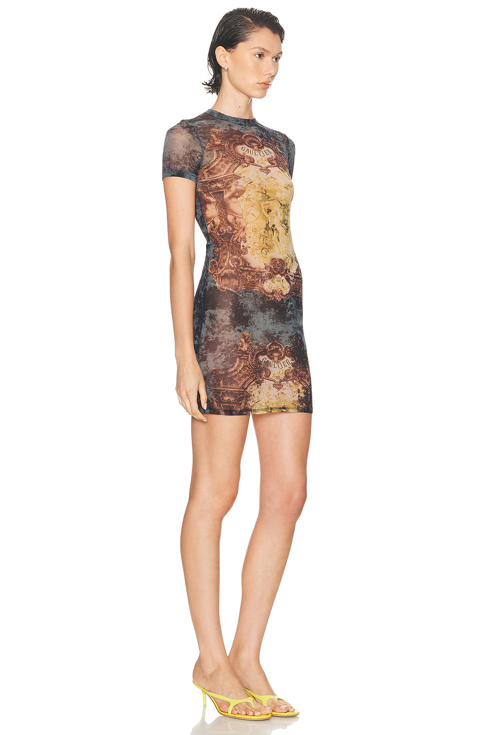 Medaillon Printed Short Dress