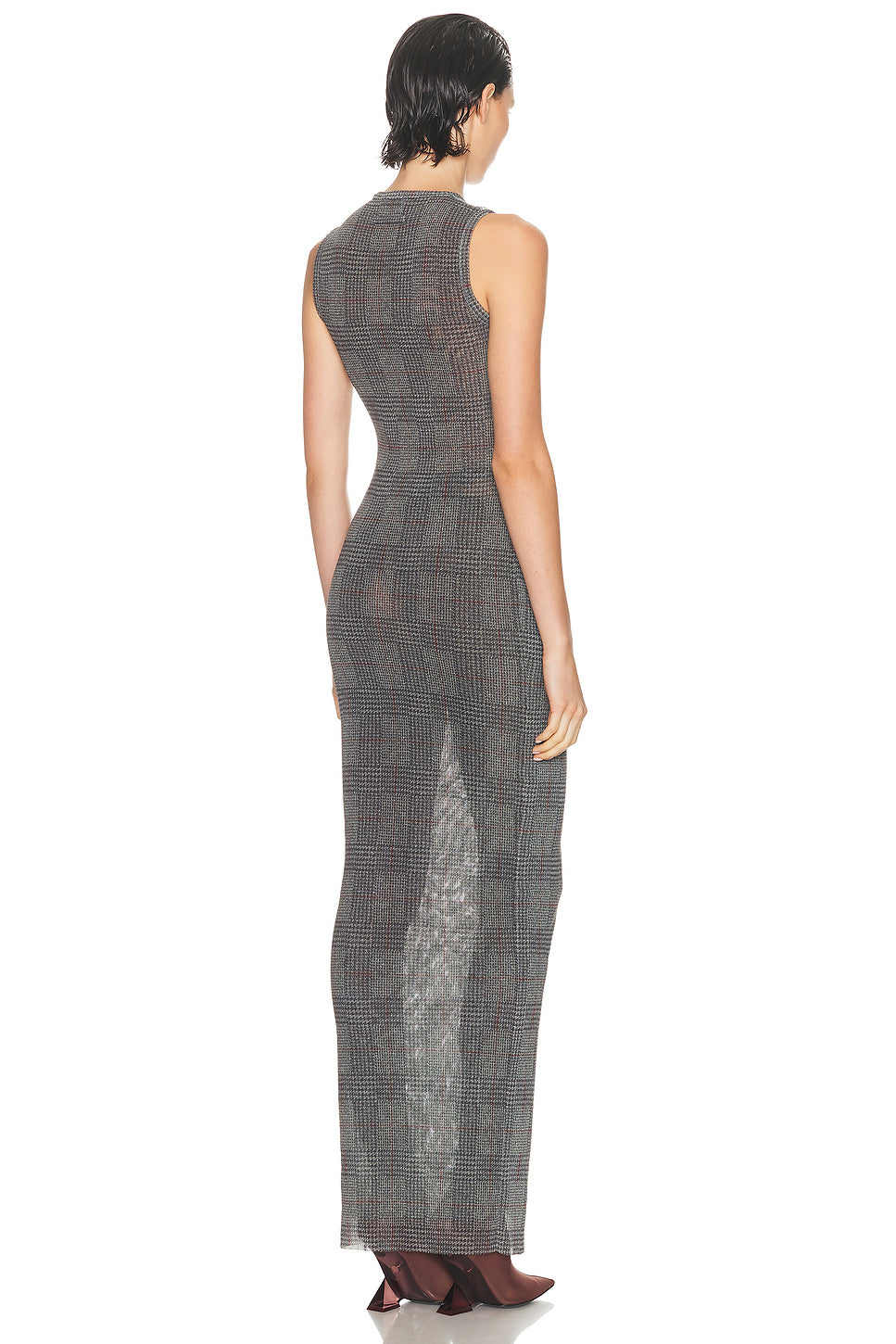 Body Shadow And Prince Of Wales Long Dress