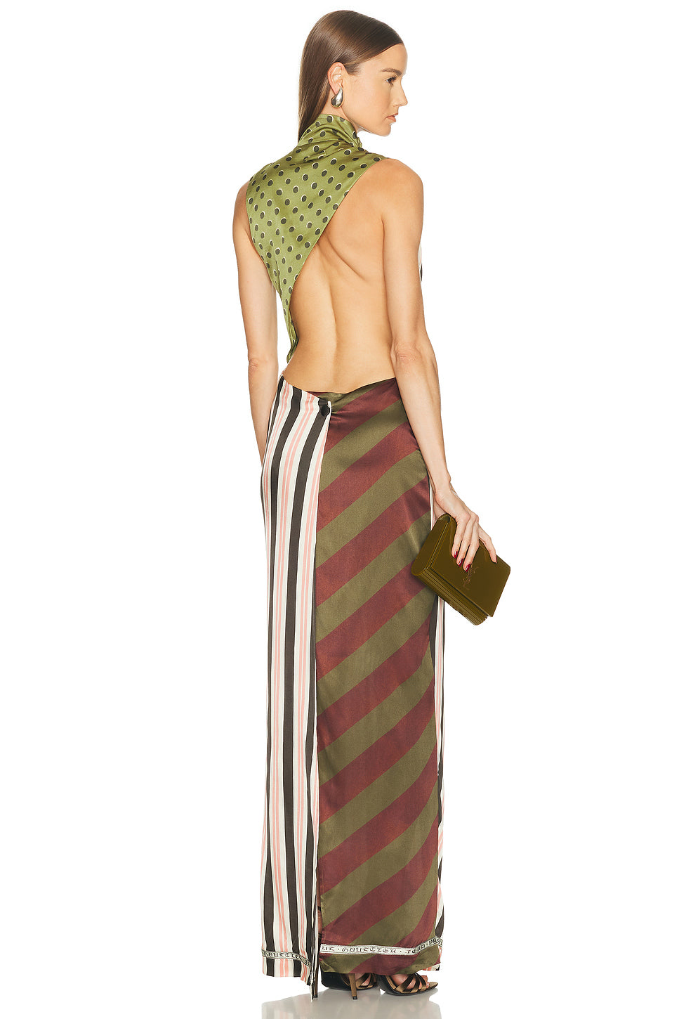 Patchwork Long Sleeveless Dress