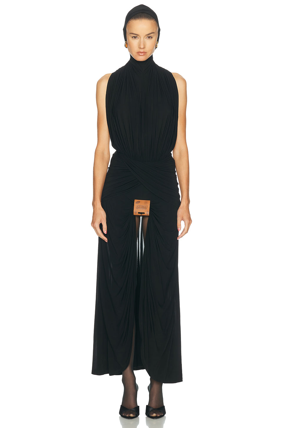 Stretch Viscose Long Dress