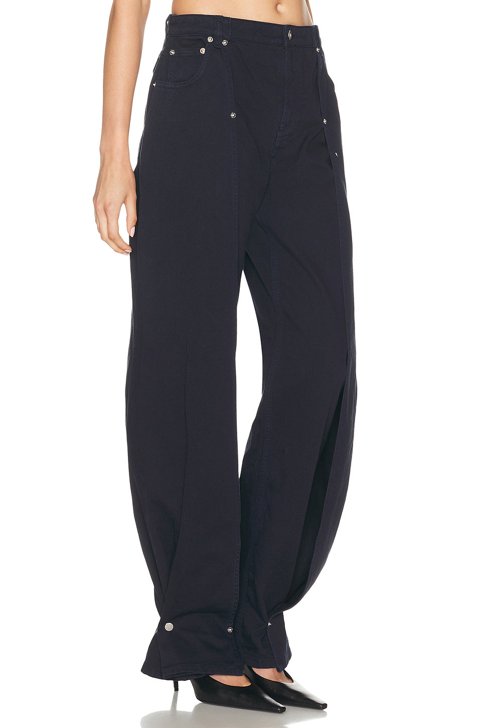 Overdyed Upper Panel Denim Trouser