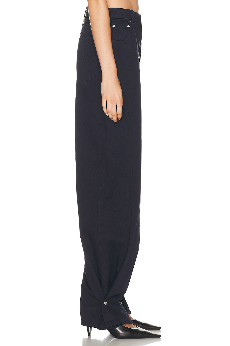 Overdyed Upper Panel Denim Trouser