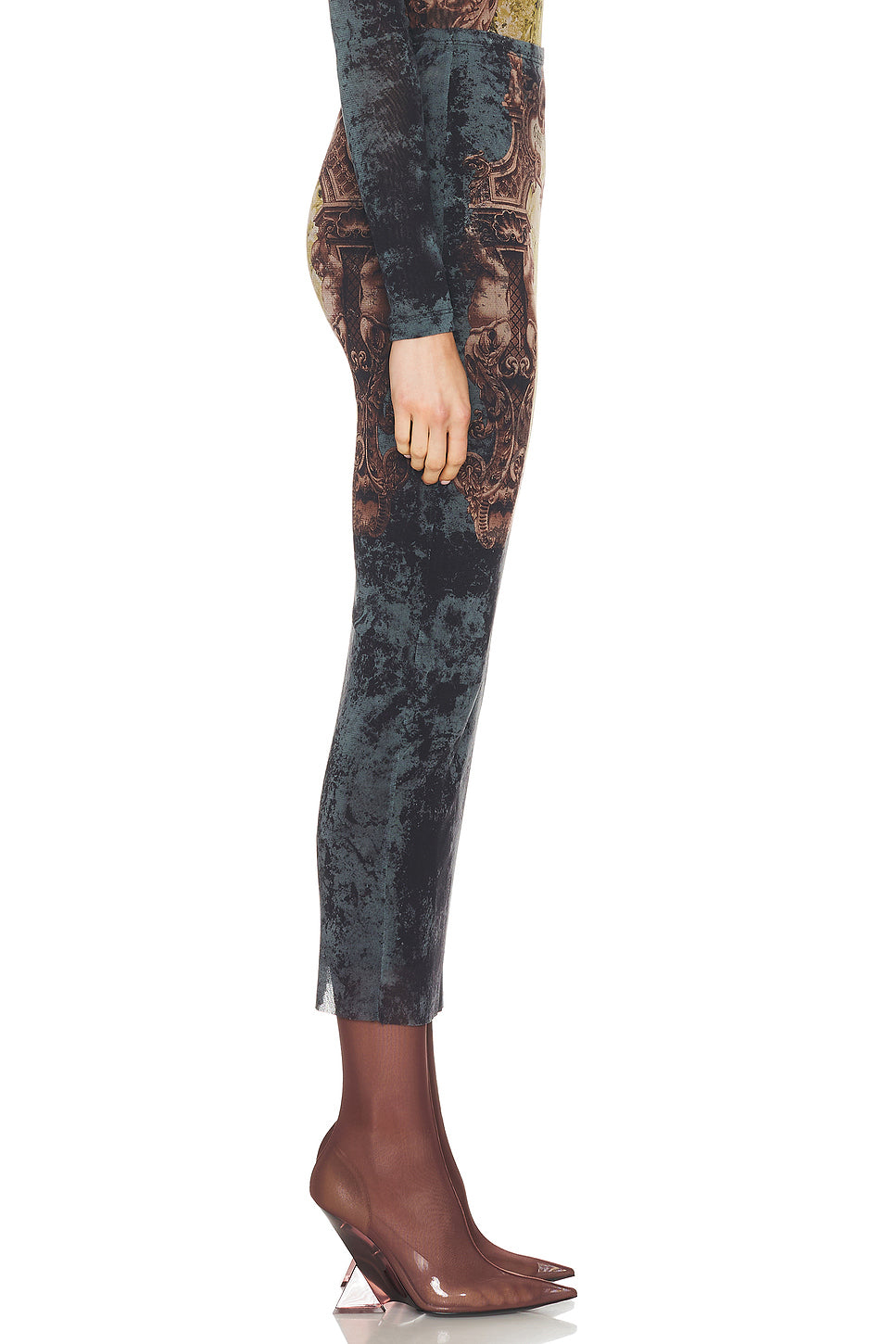 Medaillon Printed Long Skirt