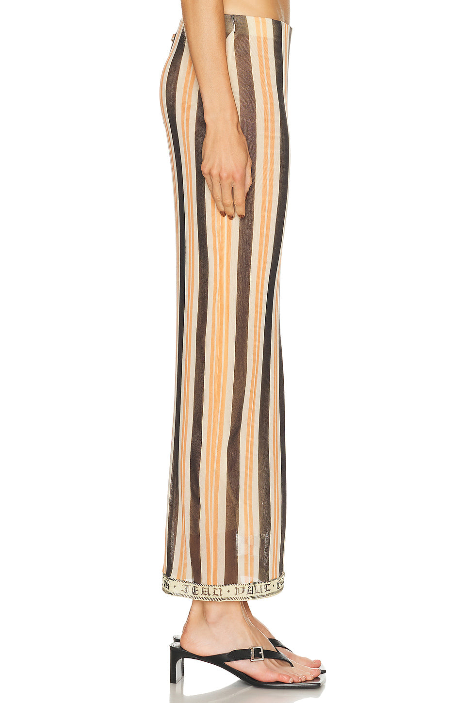Mesh Patchwork Long Skirt