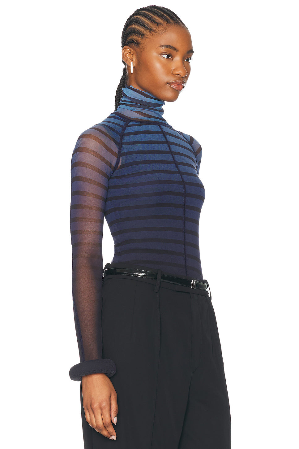 3d Cuff Long Sleeve Top