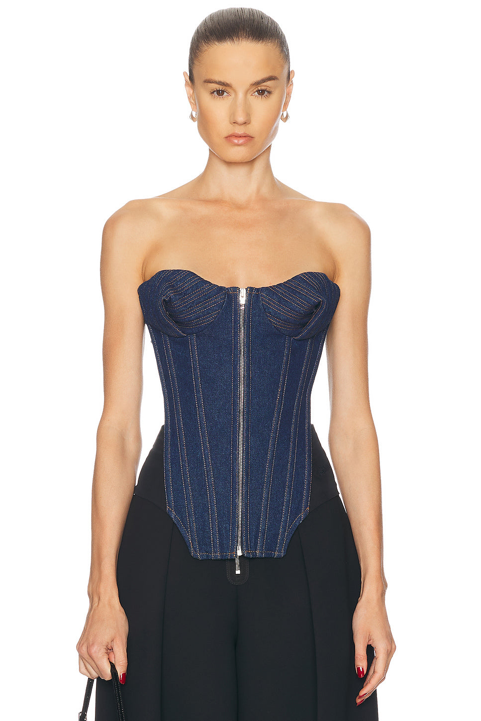 Denim Corset Top