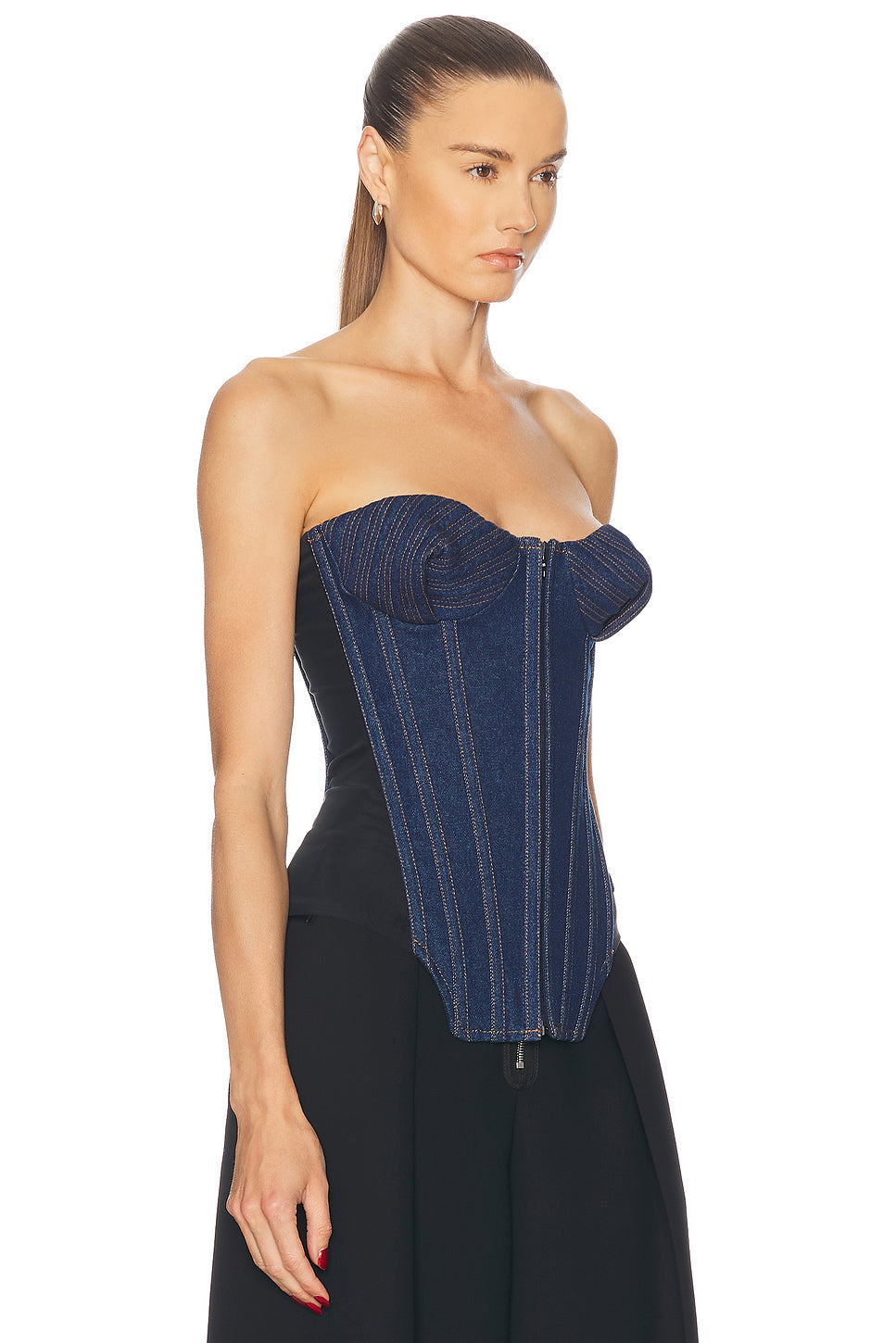Denim Corset Top