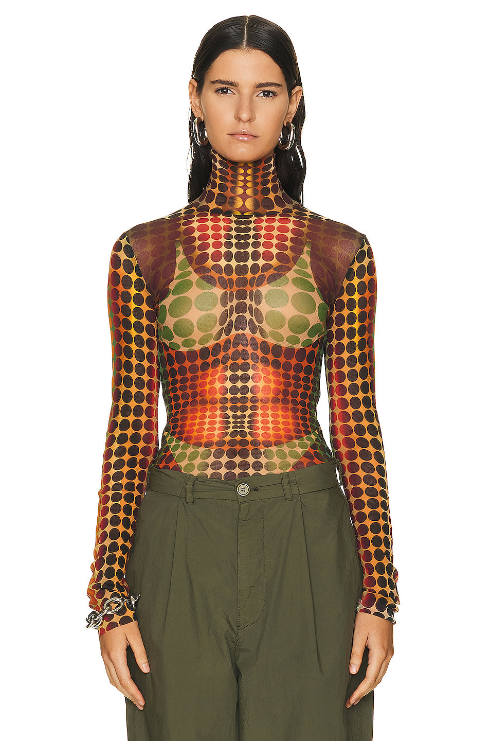 High Neck Long Sleeve Top