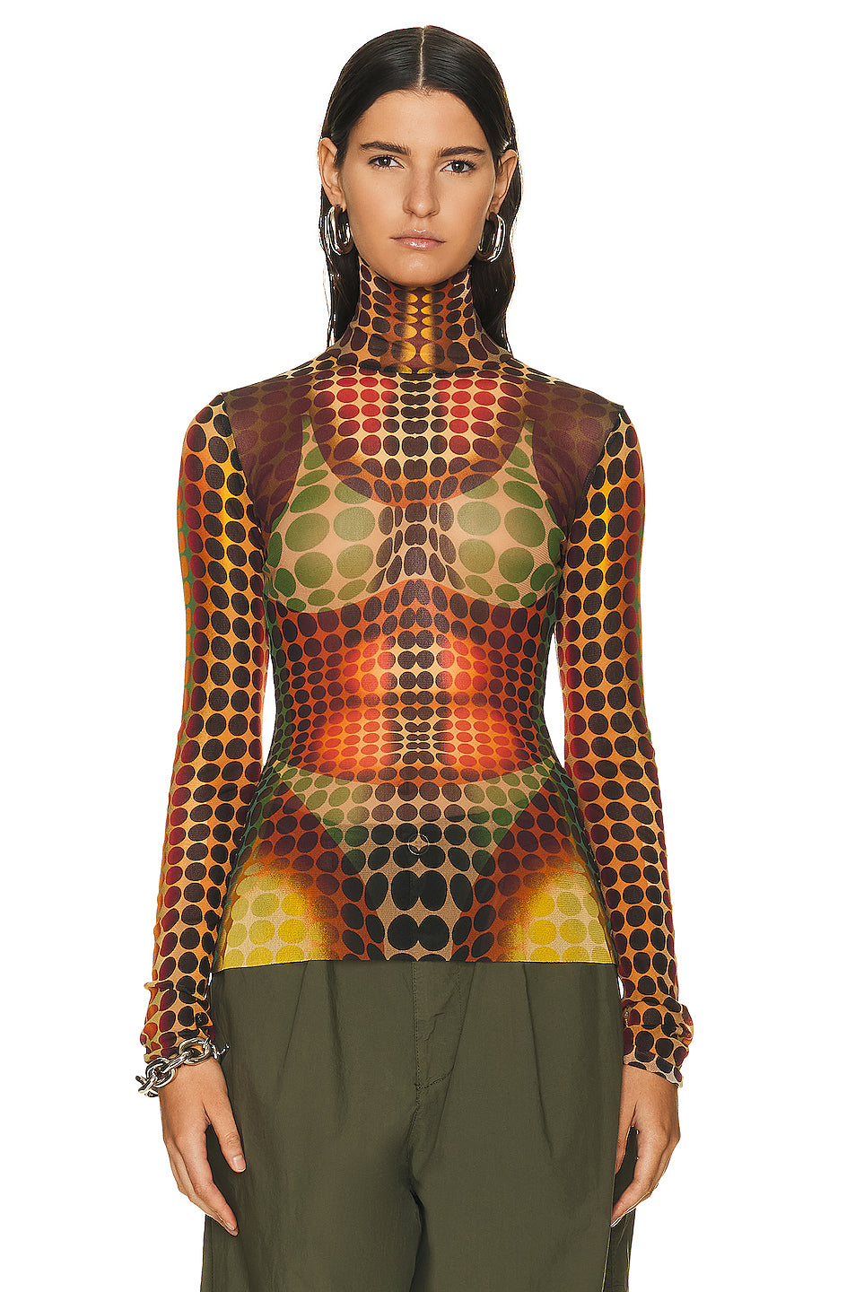 High Neck Long Sleeve Top