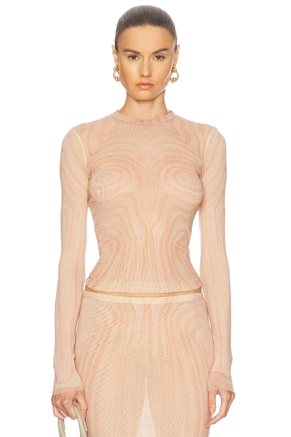 Spiral Long Sleeve Top