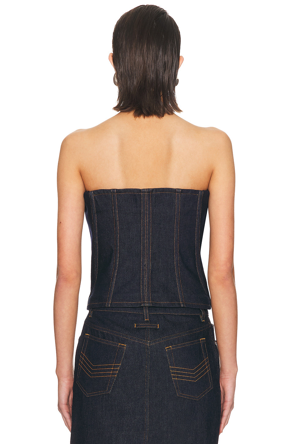 Denim Corset Top