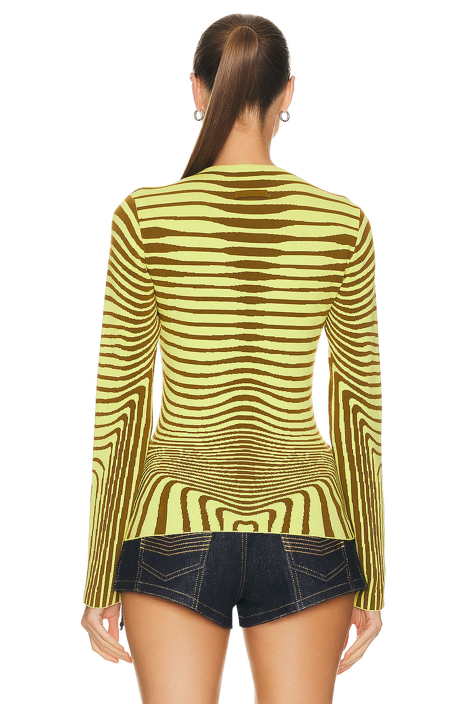 Morphing Stripes Long Sleeve Top