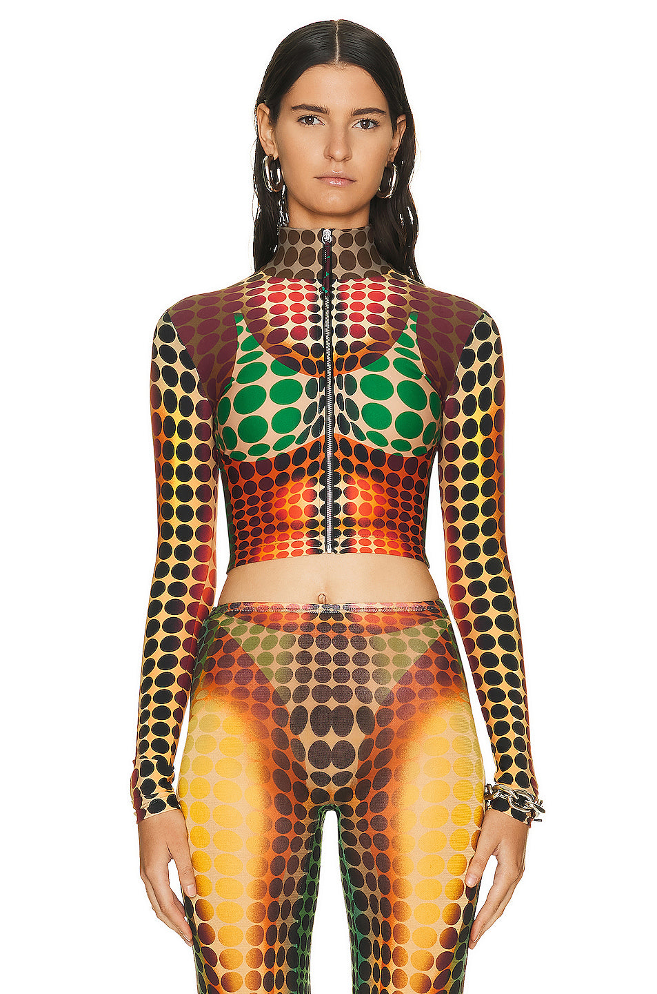 High Neck Long Sleeve Top