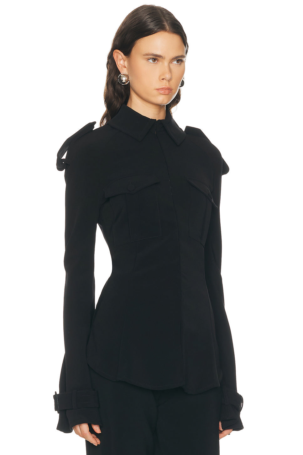 Trench Detail Military Shirt