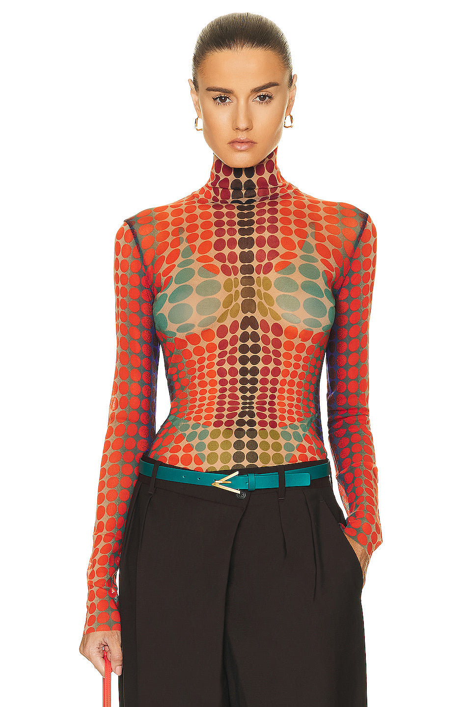 High Neck Long Sleeve Top