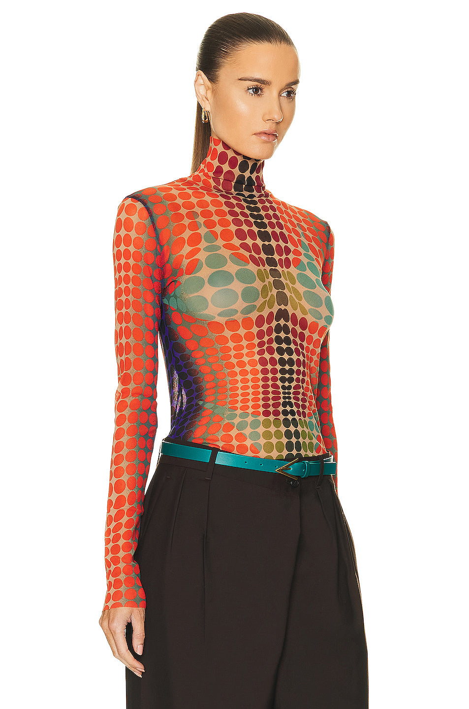 High Neck Long Sleeve Top