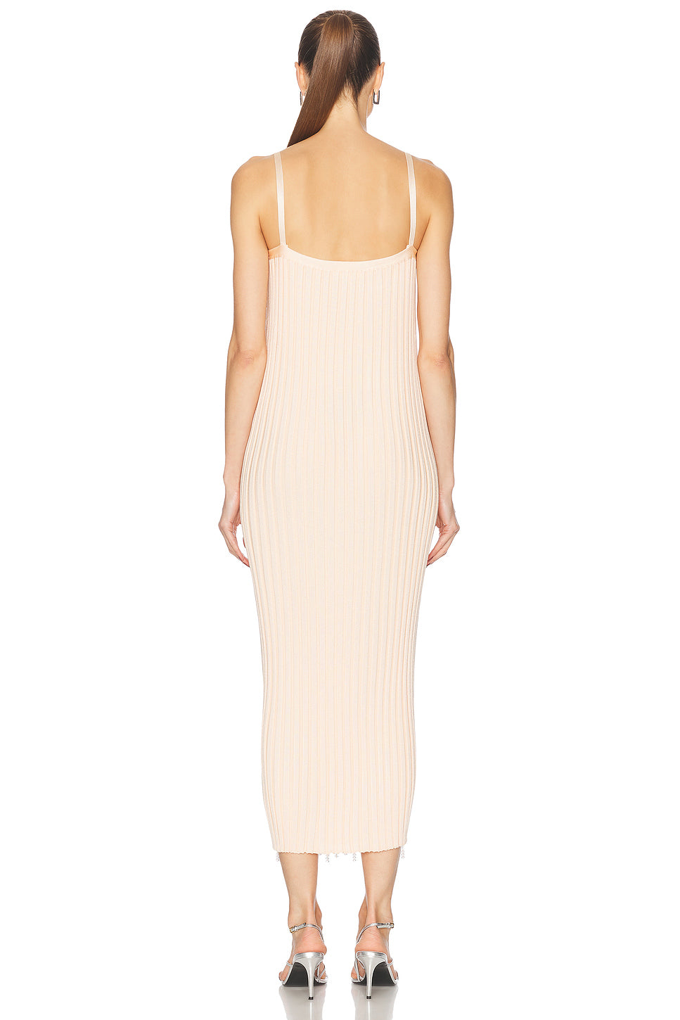 Beaded Rib Knit Dress