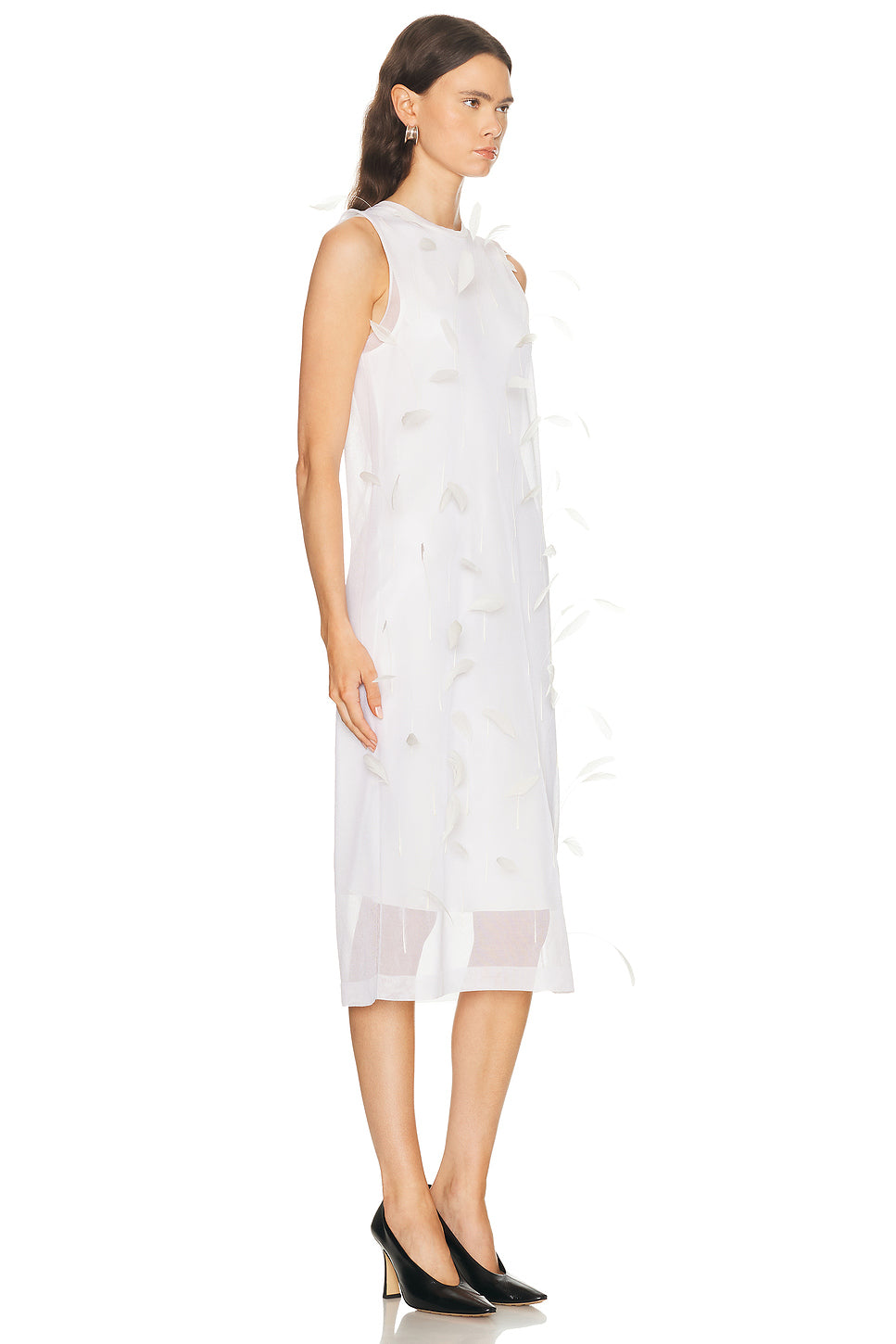 Hand Embroidered Feather Dress