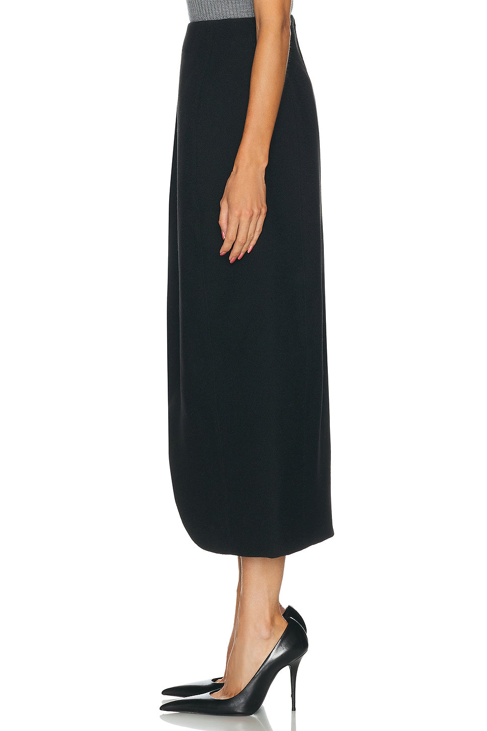 Sculptural Midi Skirt