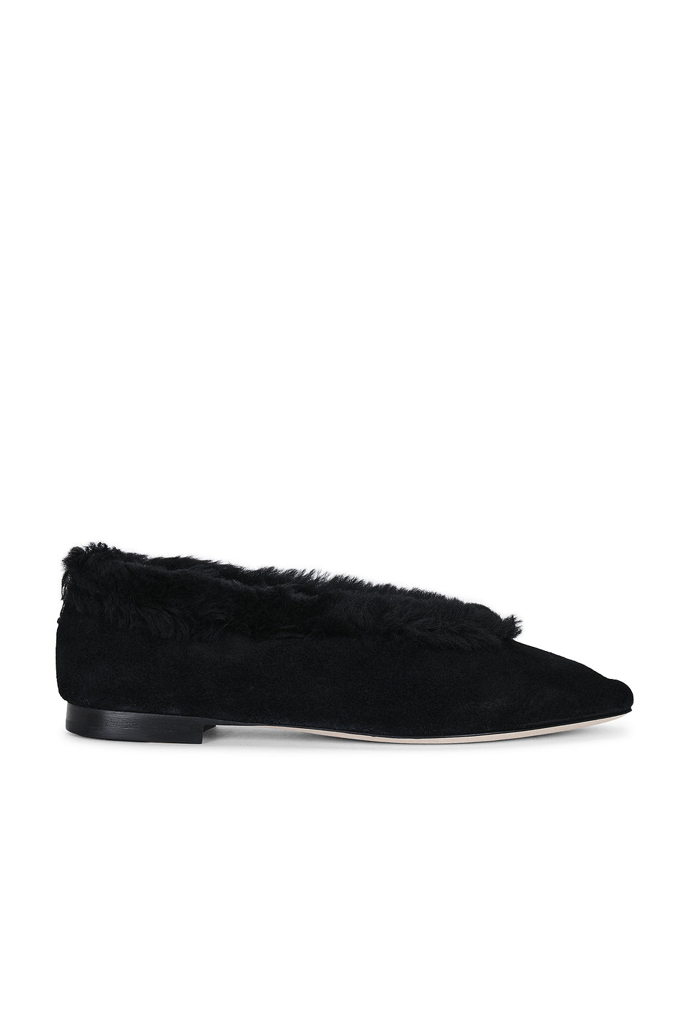 Suede Shearling Margot Flat