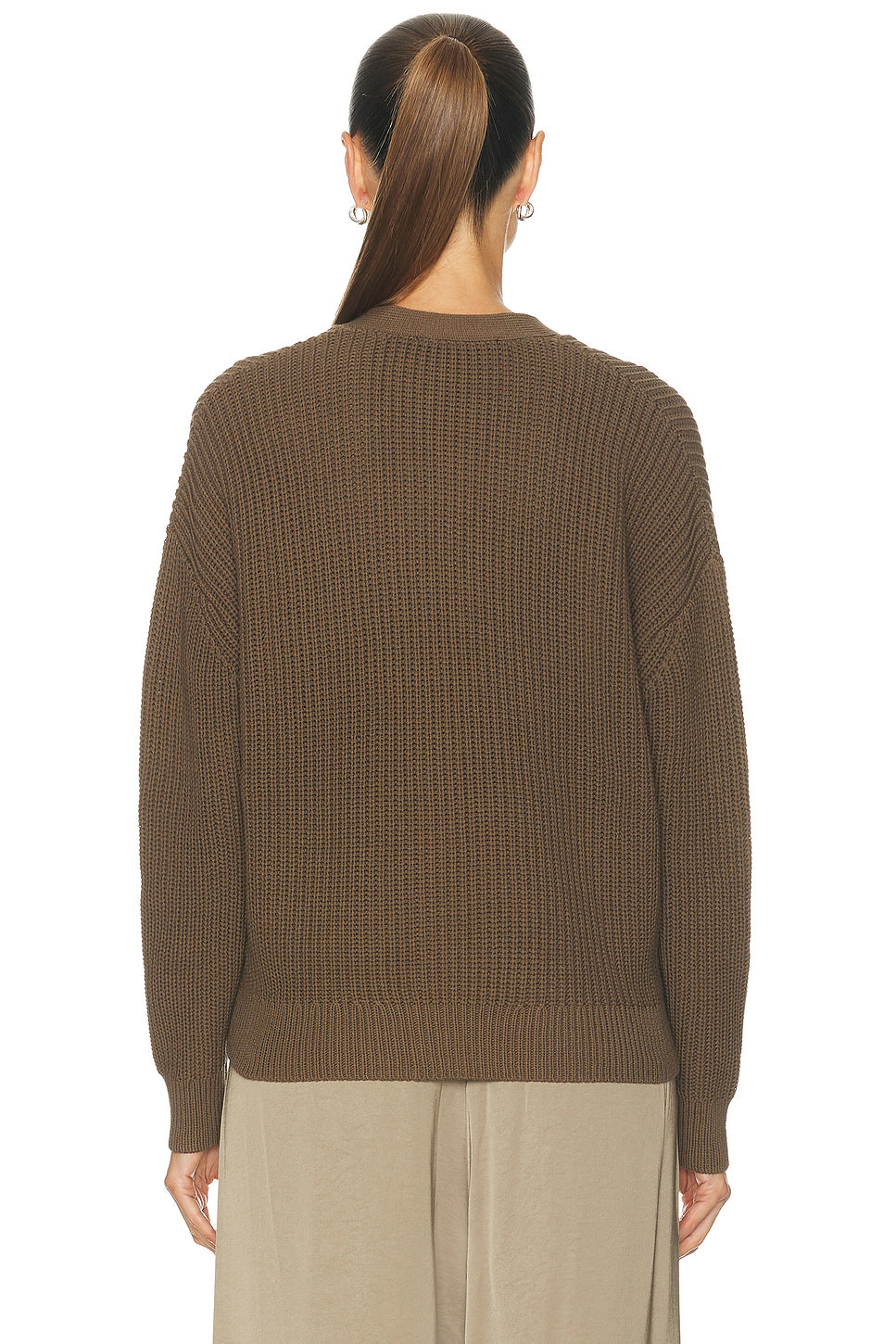 Cropped Cotton Cocoon Cardigan
