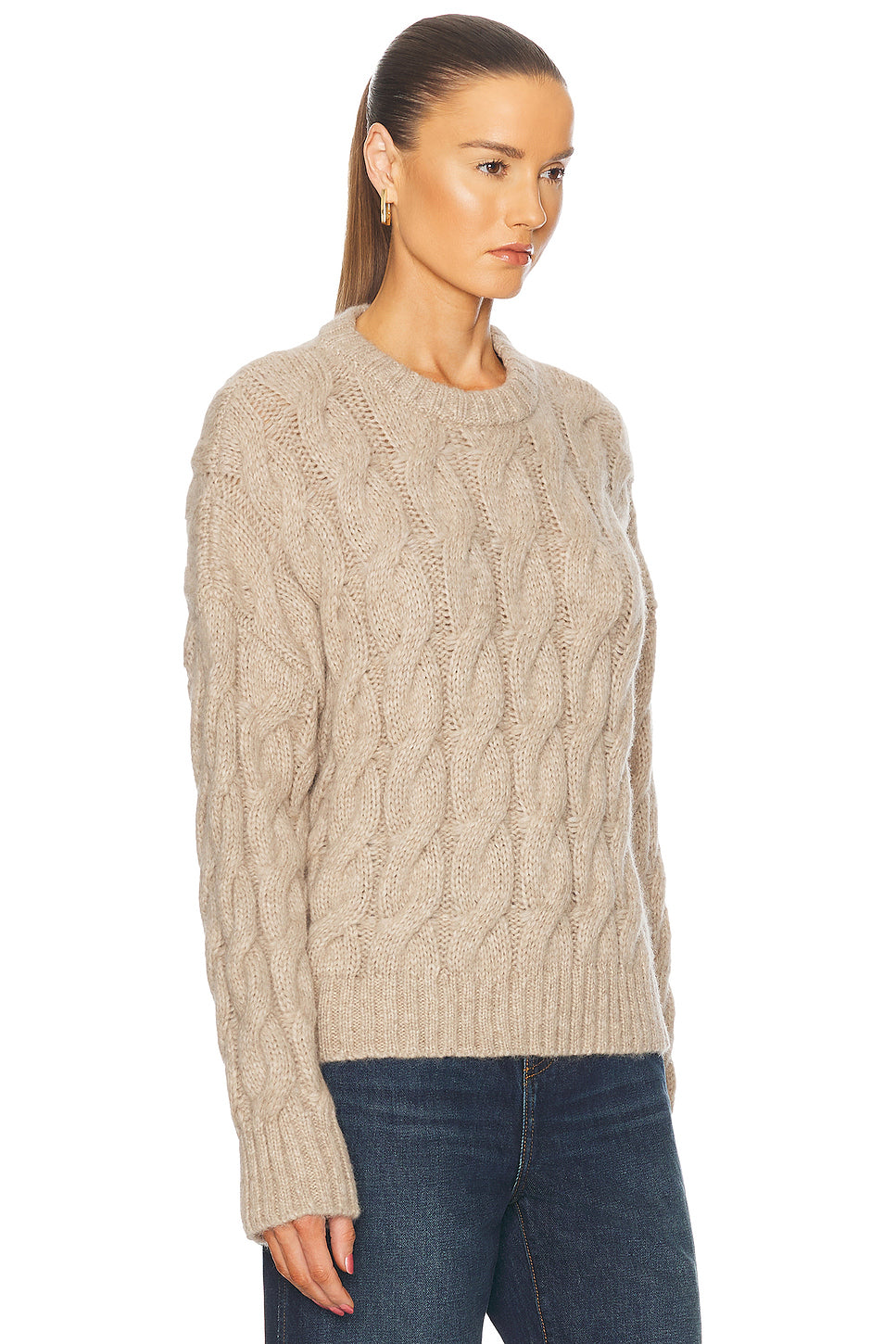 Cable Serena Crewneck Sweater