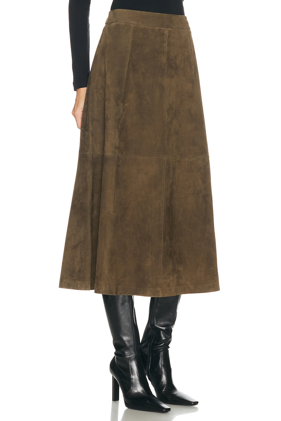 Suede Wolfe Skirt