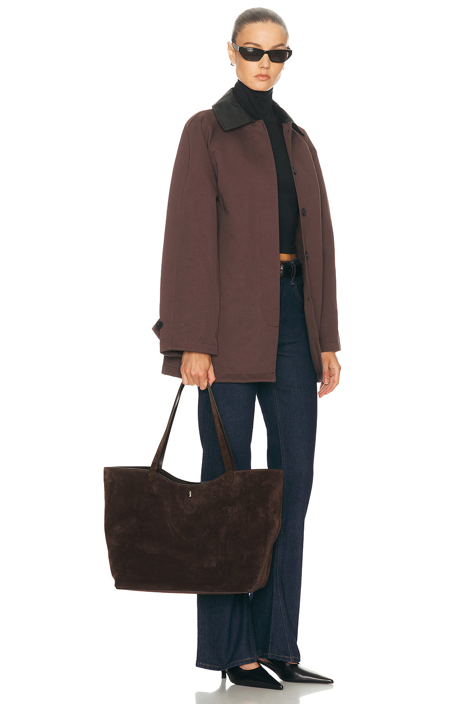 Suede Agnes Tote Bag