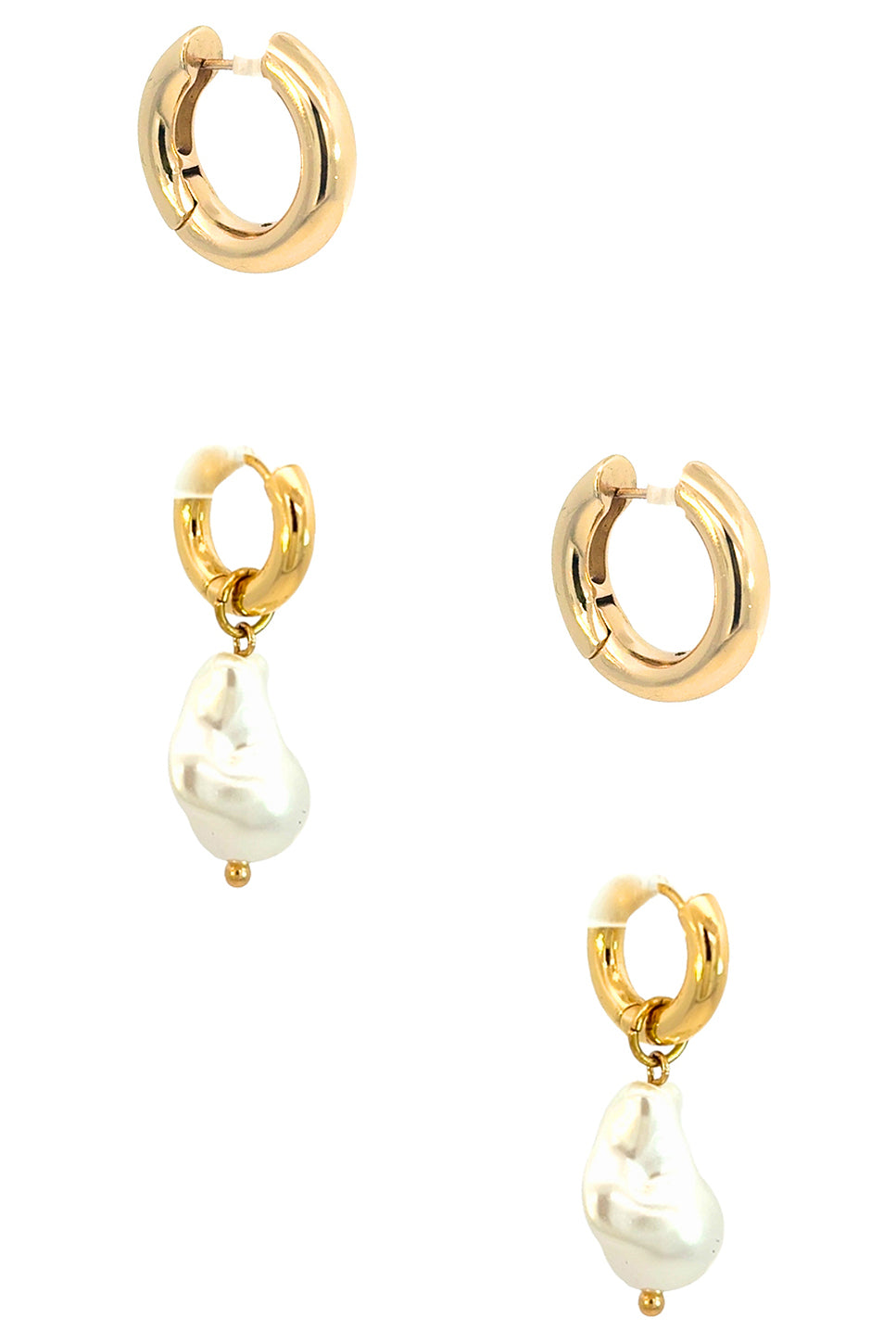 Bianca Hoop And Lou Hoop Earring Set