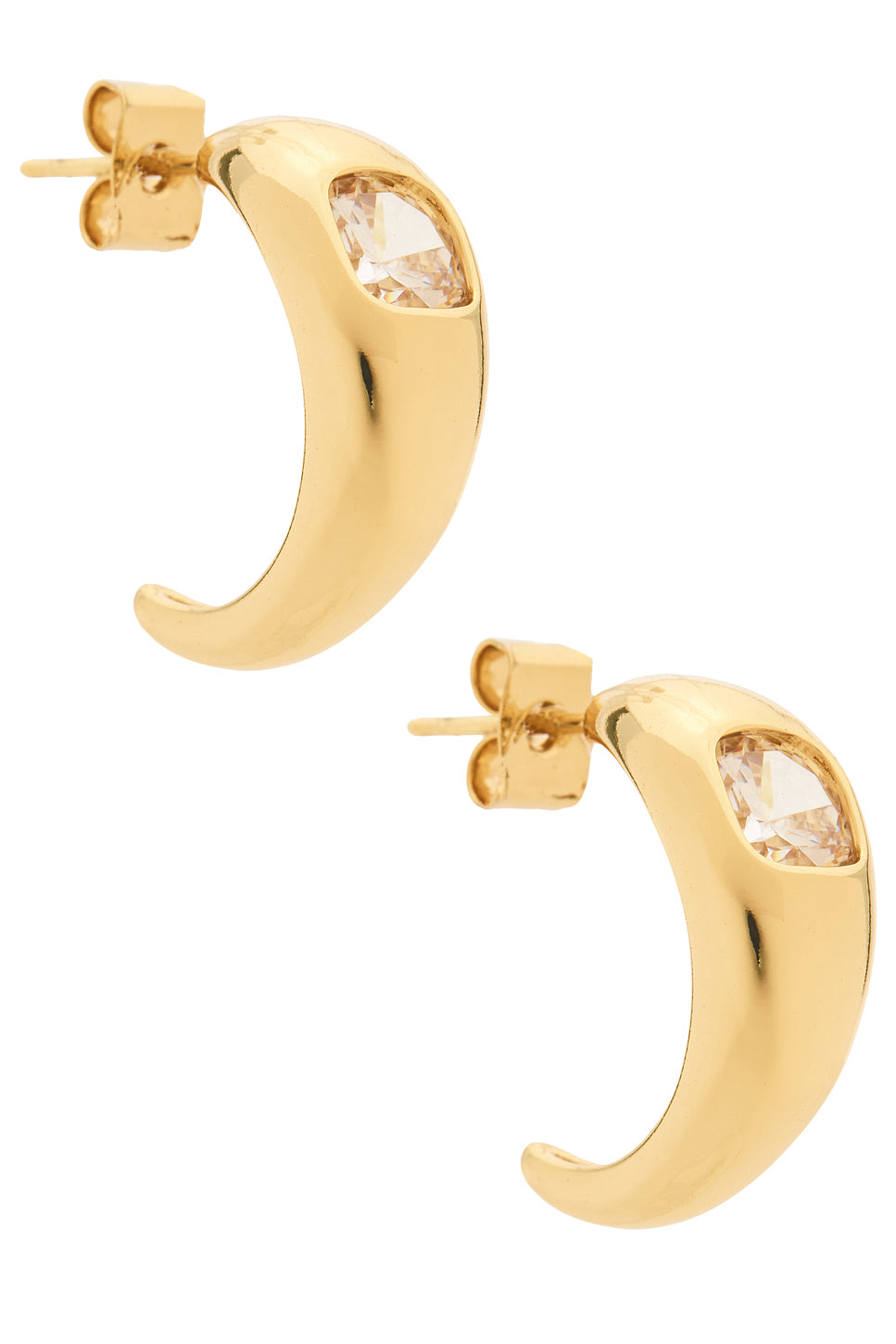 Olivia CZ Hoop Earrings