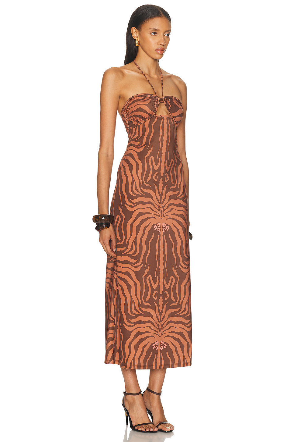Jungle Palms Midi Dress