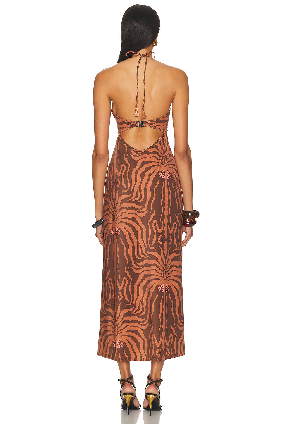 Jungle Palms Midi Dress