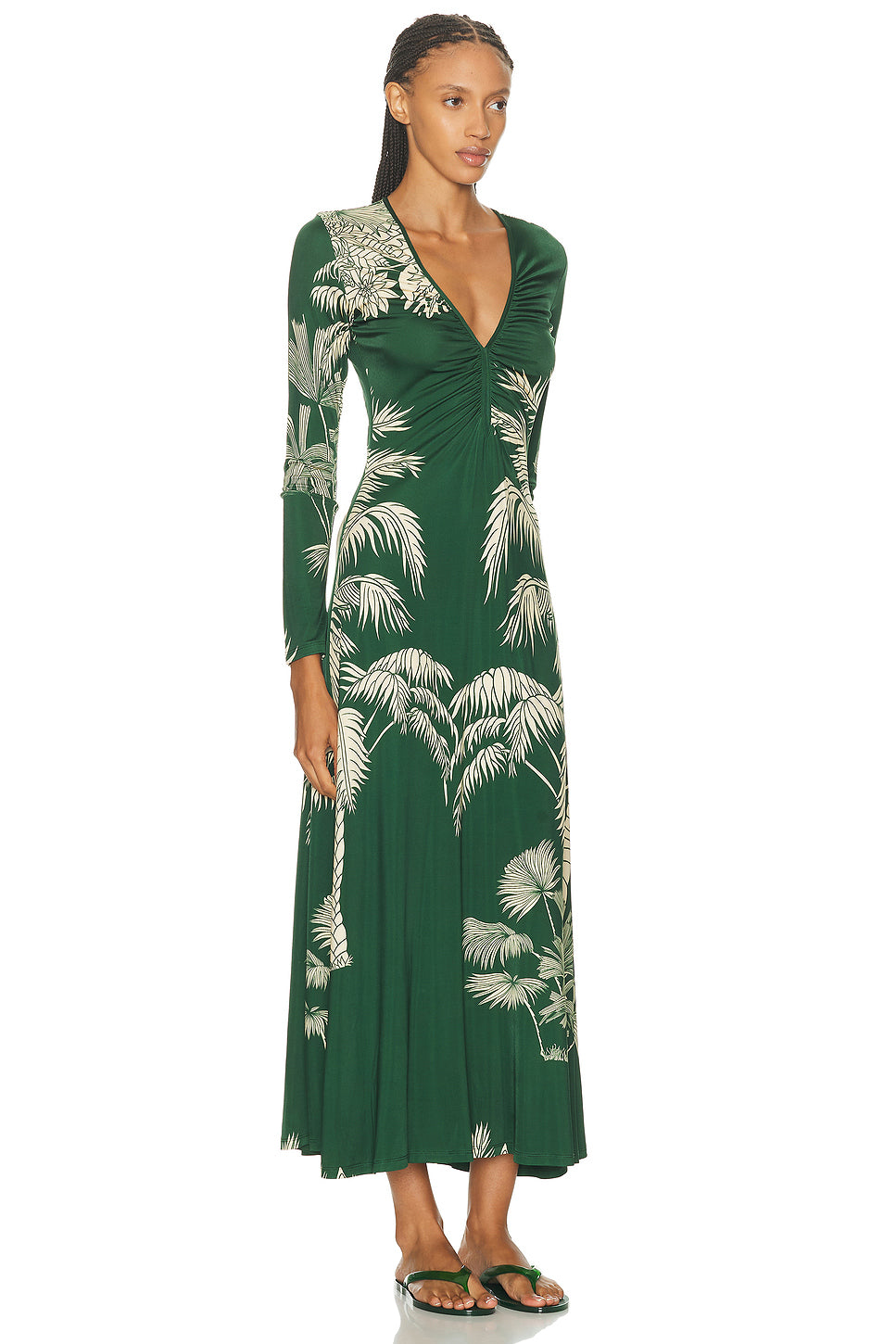 Alma Boradada Midi Dress