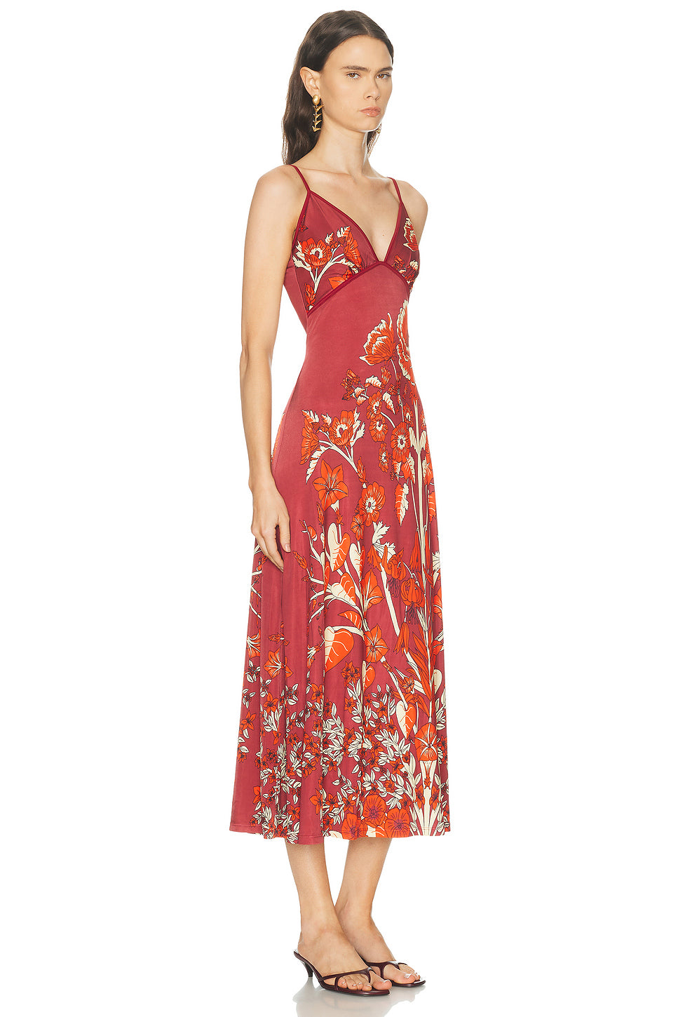 Sendero De Astromelias Ankle Dress