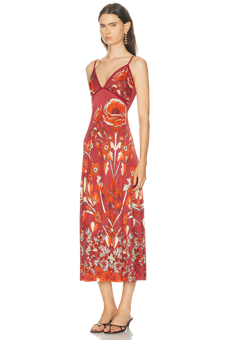 Sendero De Astromelias Ankle Dress
