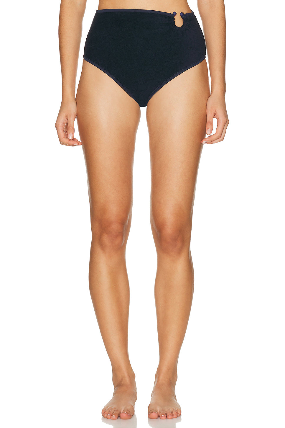 Terry Susurro Del Agua Bikini Bottom in Navy