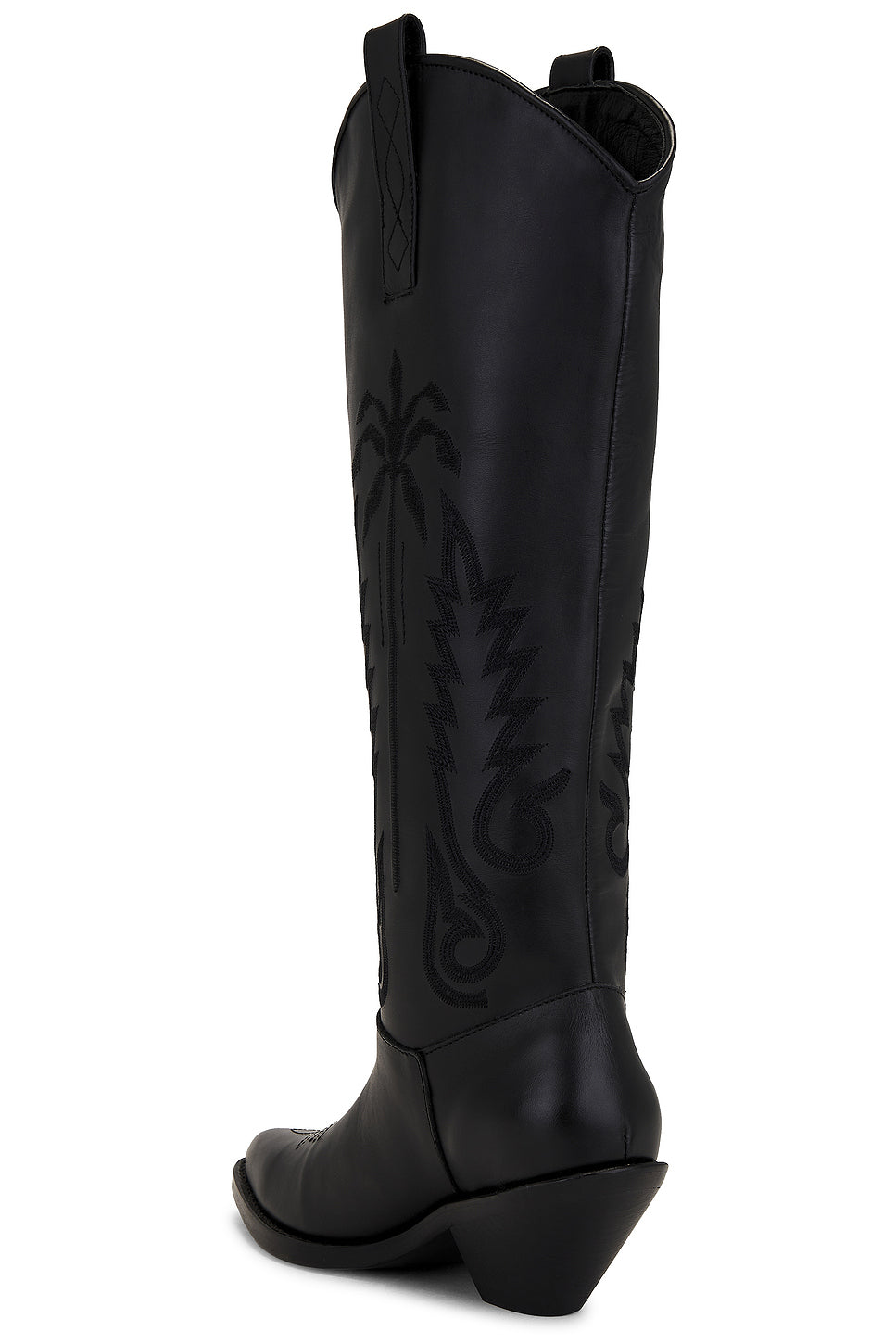Black Journey To The East Leather Boots