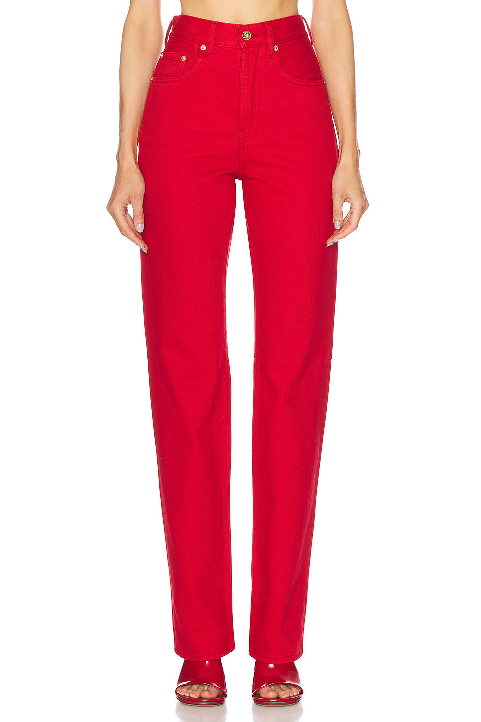 Le De-Nimes Droit Jeans