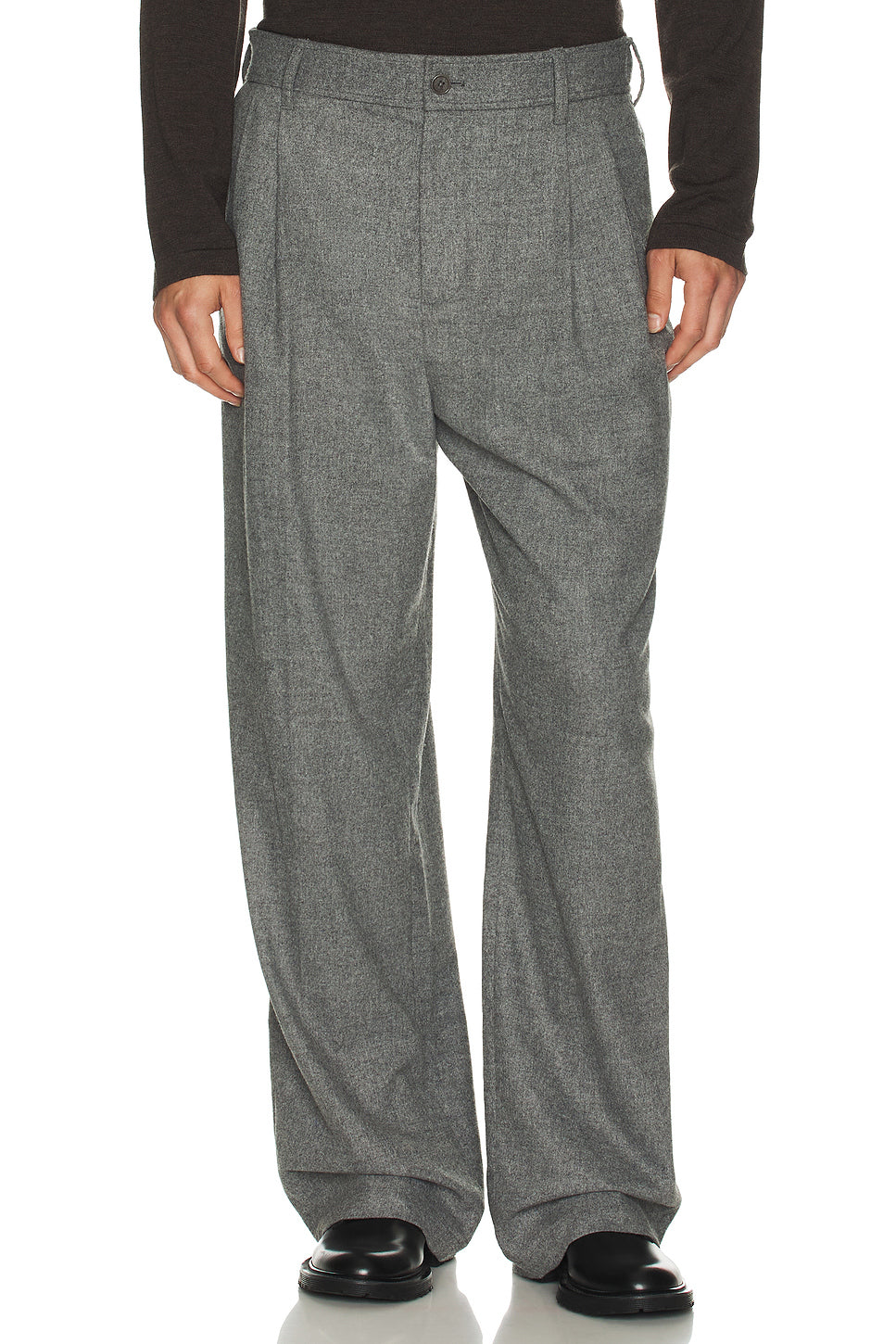 Falcon Pleated Wide Leg Trouser