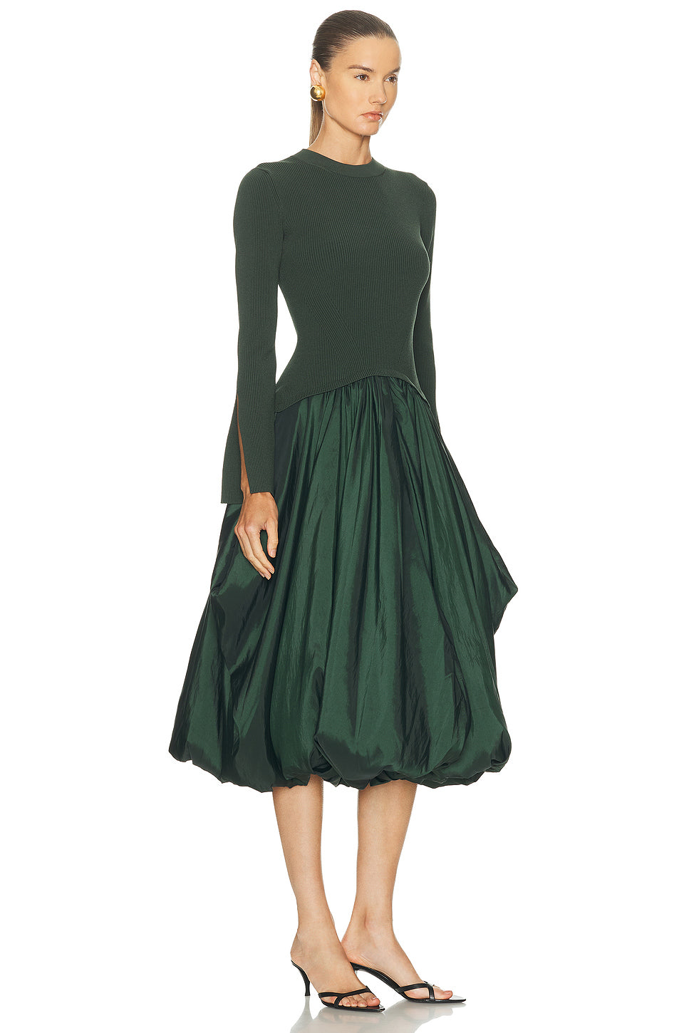 Kenlie Mock Neck Midi Dress