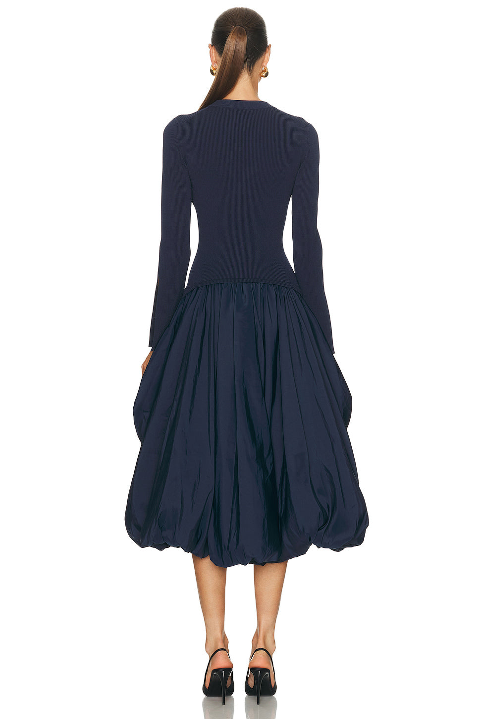 Kenlie Long Sleeve Neck Midi Dress