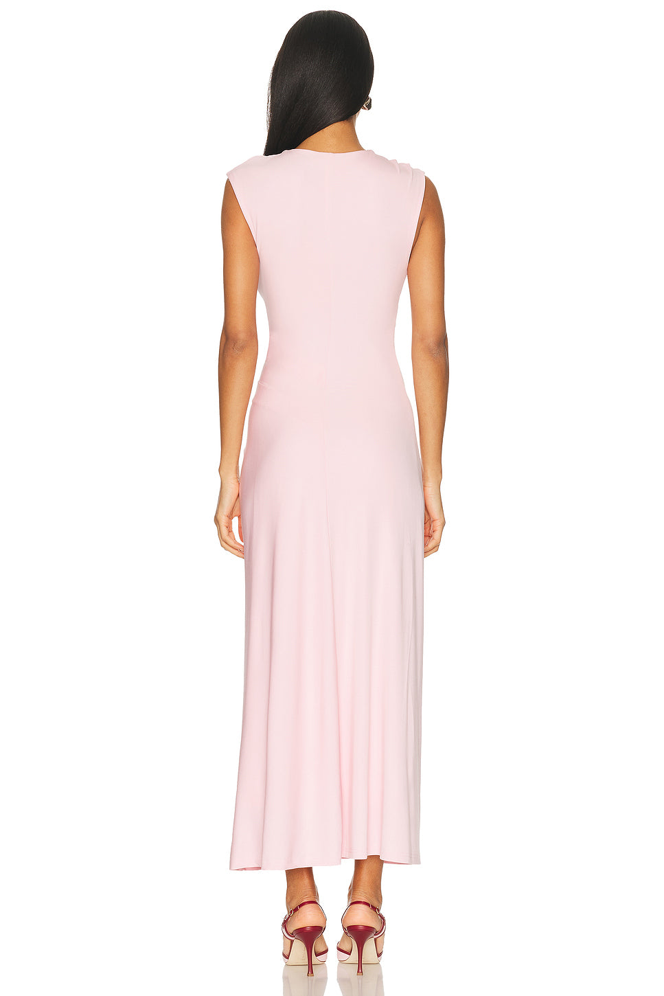 Acacia Draped Jersey Midi Dress