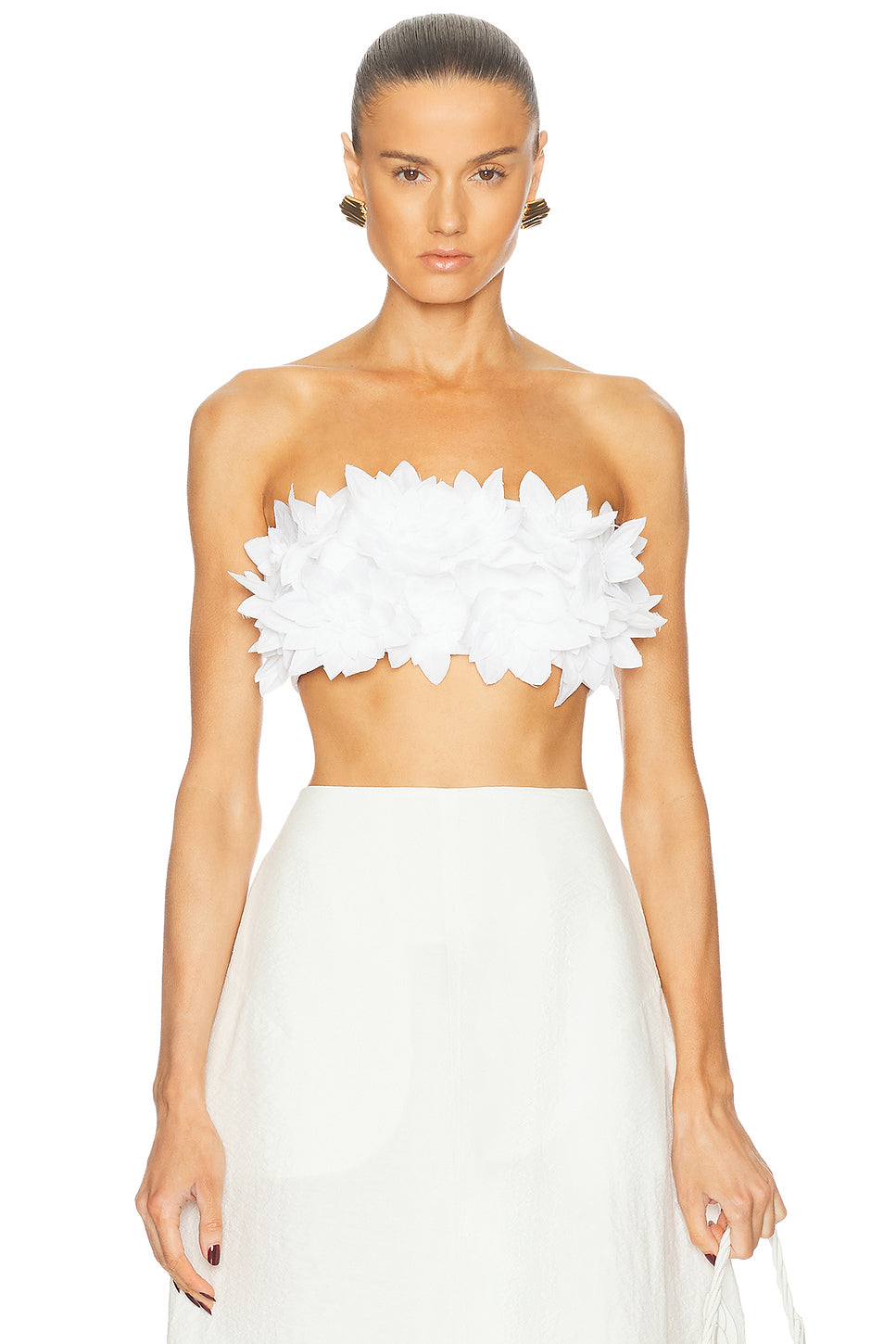 Abril Floral Bustier Top