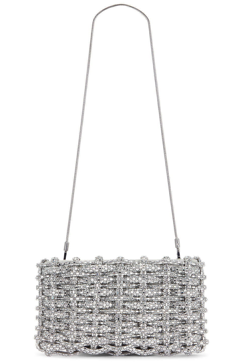 Morgan Woven Rhinestone Clutch