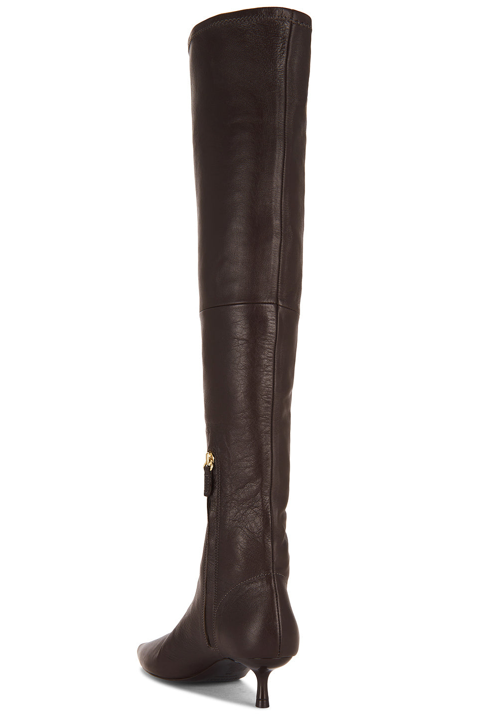 Joni Stretch Leather Over The Knee Boot