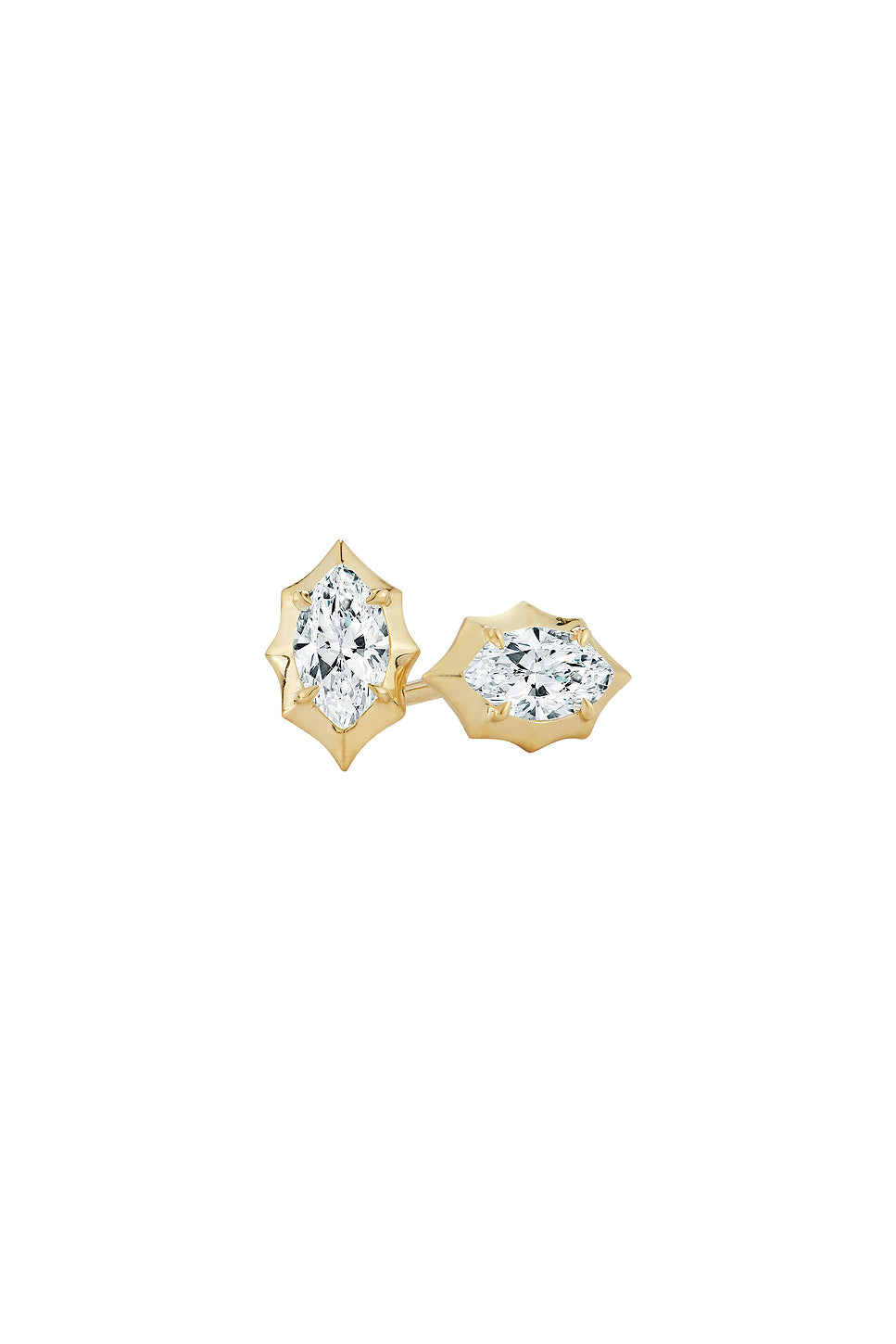 Maverick Marquise Shaped Stud Earrings