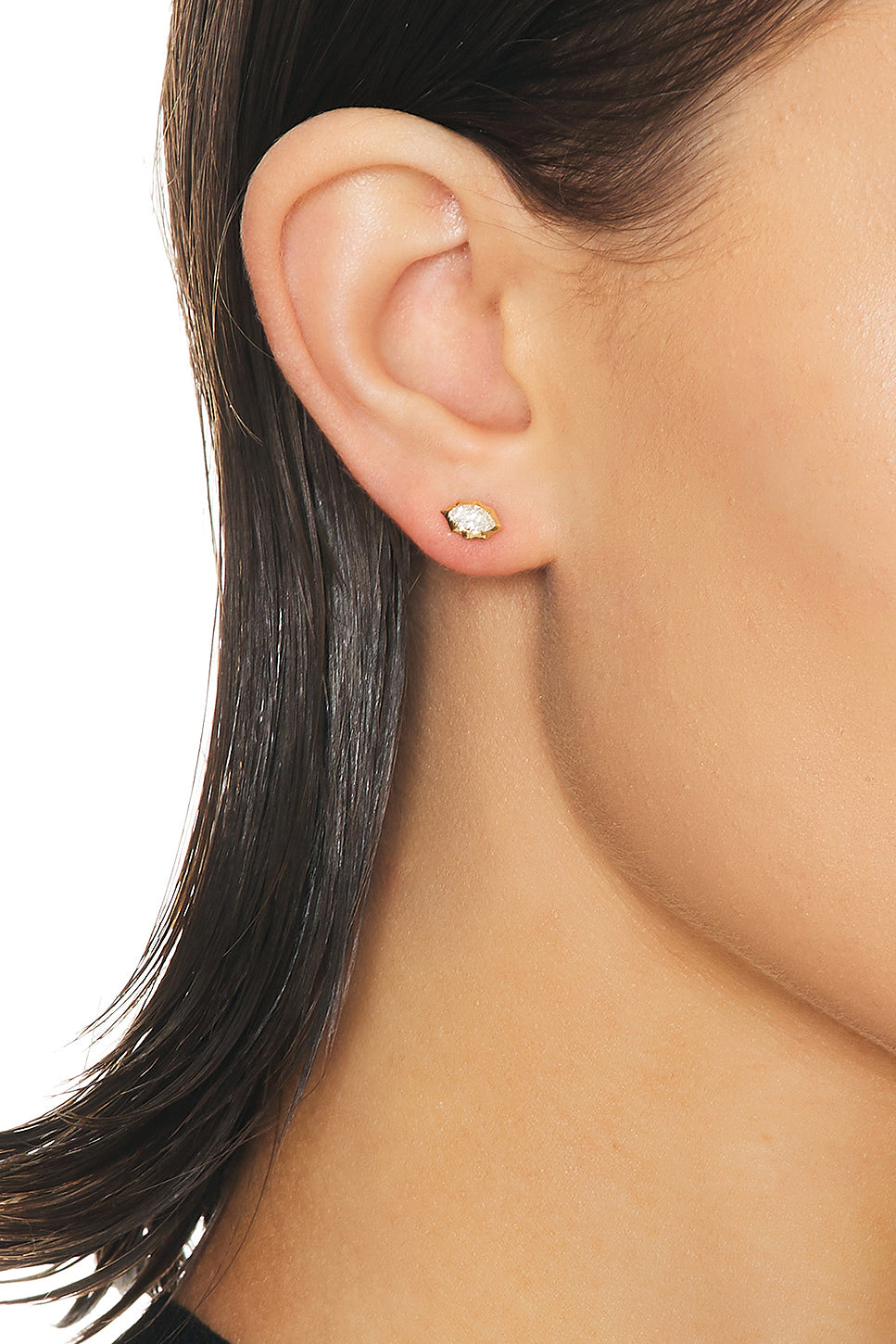 Maverick Marquise Shaped Stud Earrings