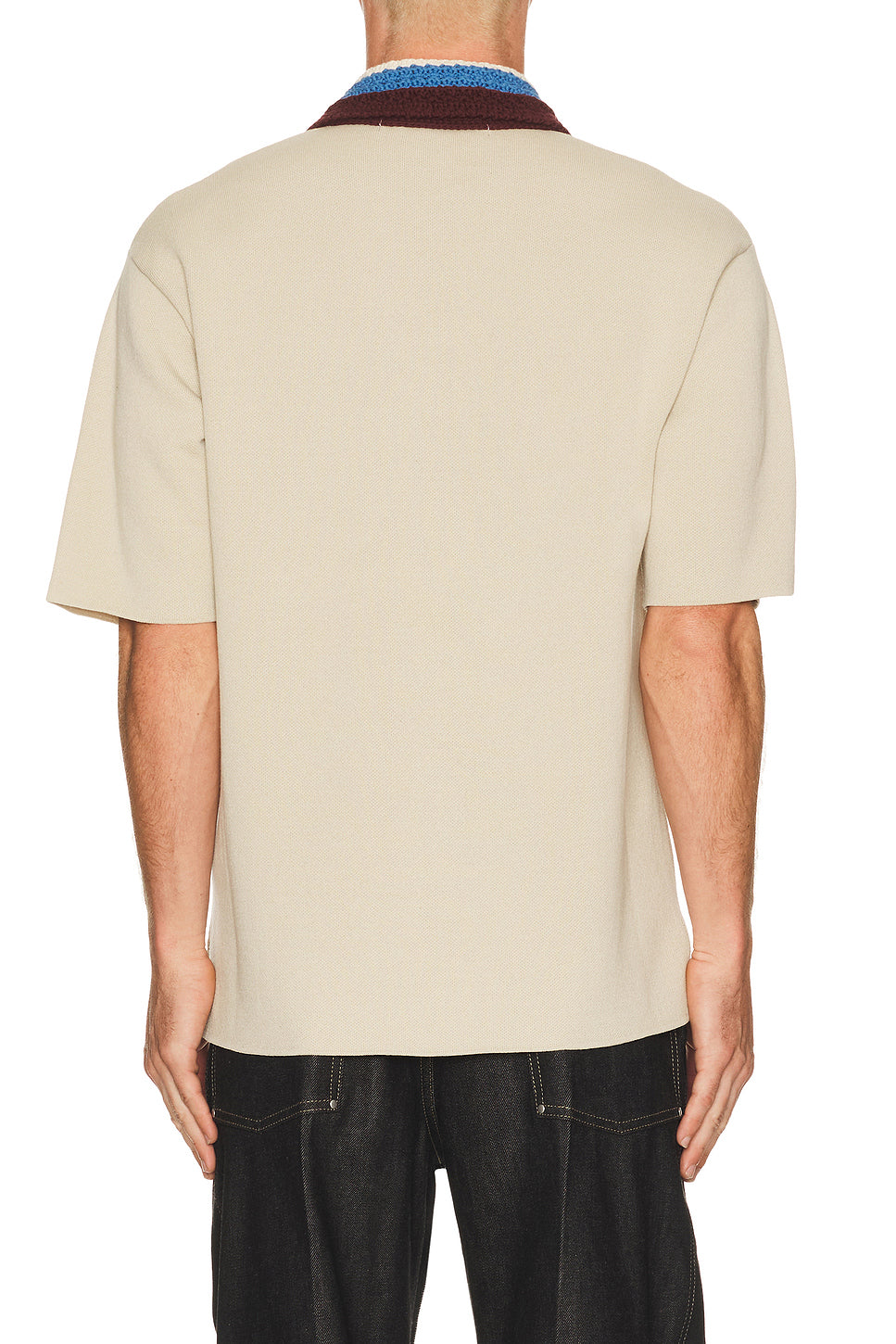 Crochet Collar Shirt