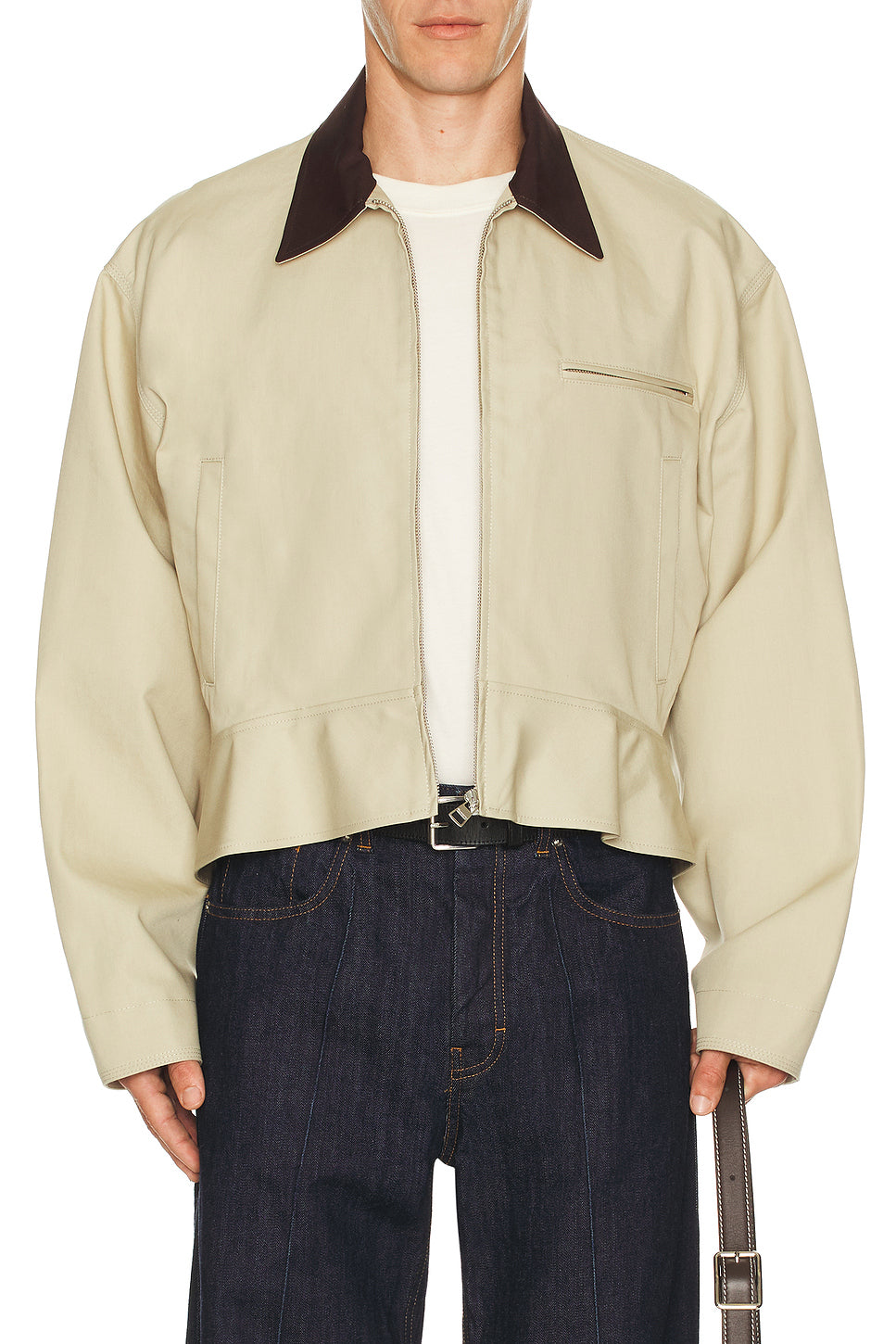 Curved Hem Workwear Jacket